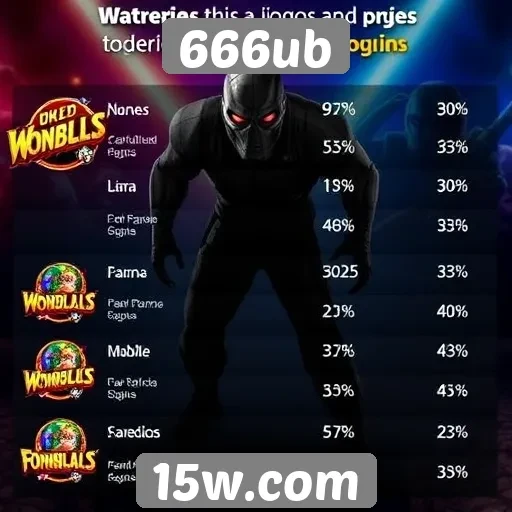 Estatísticas de jogos mais populares no 666ub