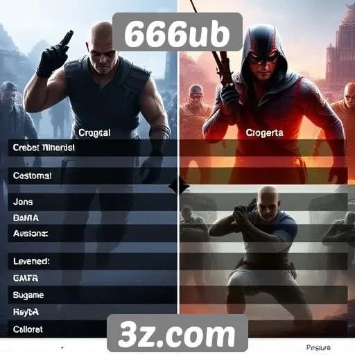Comparação de gráficos entre jogos no 666ub