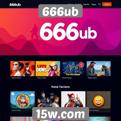 Características de design do site 666ub